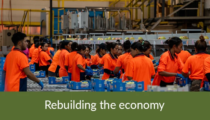 Backing businesses